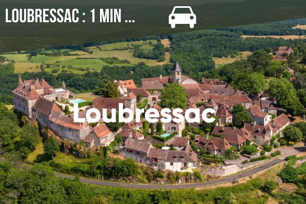 La Sagnarde, Maison En Pierre, Loubressac Zewnętrze zdjęcie