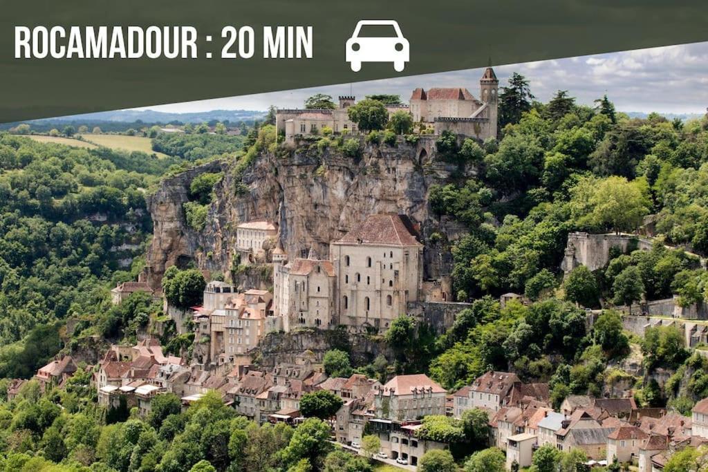 La Sagnarde, Maison En Pierre, Loubressac Zewnętrze zdjęcie