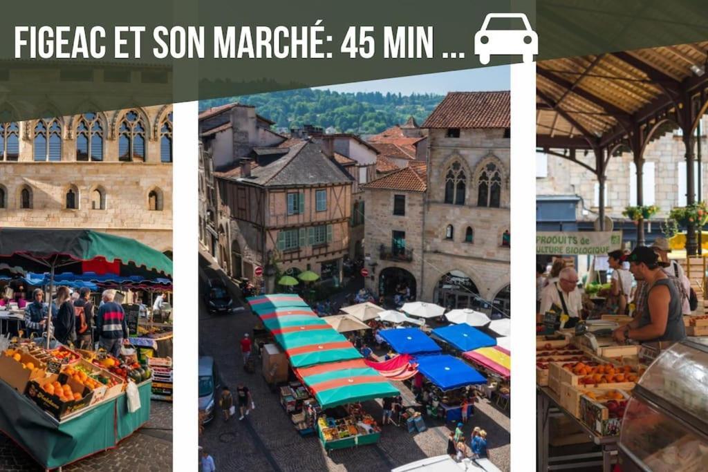 La Sagnarde, Maison En Pierre, Loubressac Zewnętrze zdjęcie